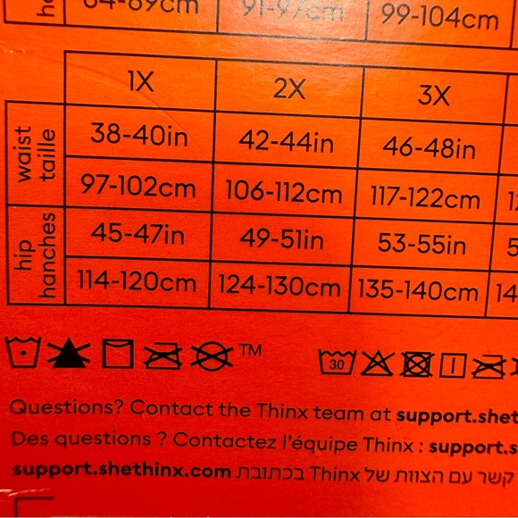 Thinx for All Leakproof Period Underwear Absorbency size 2X. Black brief - Picture 9 of 10